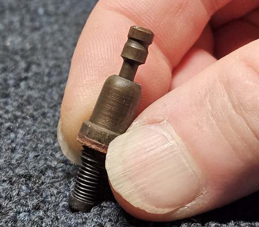 Renown safety valve showing the top of the valve open