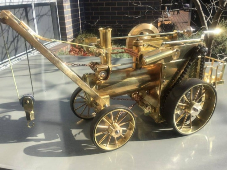Trevs Toy Box mobile steam crane