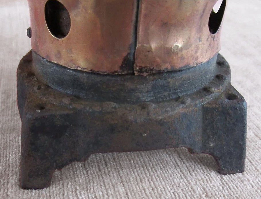 Jeanerette cast metal base