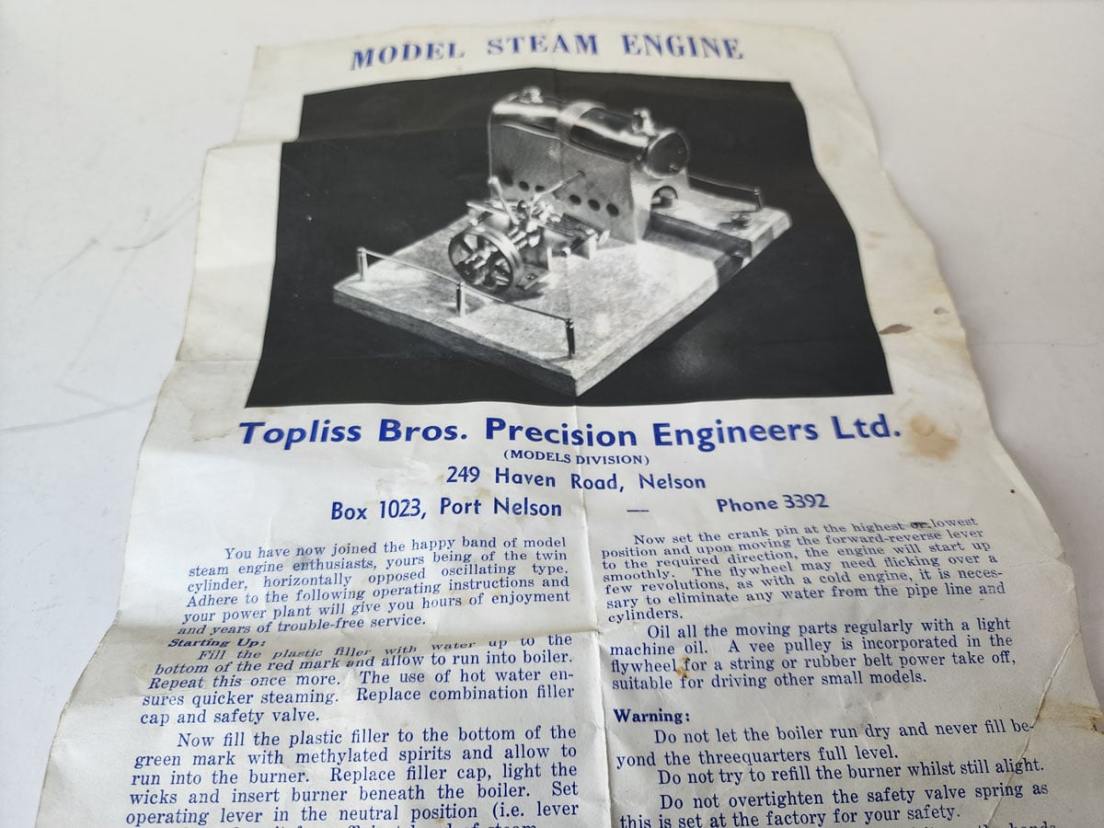 Topliss Twin Cylinder Steam Engine
