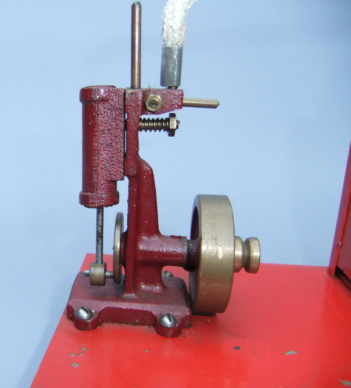 Close up view of a Dikta Husky steam engine